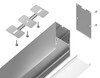 Миниатюра фото профиль накладной/подвесной для светодиодной ленты ambrella illumination profile system gp3000al | 220svet.ru