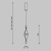 Миниатюра фото подвесной светодиодный светильник maytoni loop mod290pl-l14bs3k | 220svet.ru
