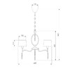 Миниатюра фото подвесная люстра eurosvet 10127/5 хром/прозрачный хрусталь strotskis smart | 220svet.ru