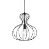 Миниатюра фото подвесной светильник ideal lux ampolla-1 sp1 nero | 220svet.ru