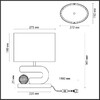 Миниатюра фото настольная лампа odeon light exclusive bagel 5410/1ta | 220svet.ru