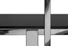 Миниатюра фото стеллаж стекло черн./серебро garda decor 13rxsh3052-silver | 220svet.ru