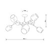 Миниатюра фото потолочная люстра на штанге arte lamp seppia a4211pl-8bk | 220svet.ru