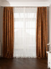 Миниатюра фото портьера bromley оранжевый 275*260 garda decor 121gd-00006/1 | 220svet.ru