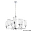 Миниатюра фото подвесная люстра crystal lux gloria sp9 chrome | 220svet.ru