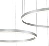 Миниатюра фото подвесной светодиодный светильник indigo galass 14001/3p silver v000014l | 220svet.ru
