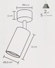 Миниатюра фото спот arte lamp a3216pl-1bk | 220svet.ru