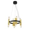 Миниатюра фото подвесная люстра indigo fiamma v013027/8p black v000106l | 220svet.ru