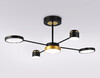 Миниатюра фото потолочная светодиодная люстра с пультом ду ambrella light comfort fl51632 | 220svet.ru