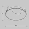 Миниатюра фото отражатель для встраиваемого светильника maytoni wise ring057-10-mg | 220svet.ru