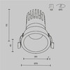 Миниатюра фото встраиваемый светильник светодиодный maytoni dip dl118-15w-3k-w | 220svet.ru
