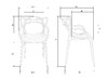 Миниатюра фото стул обеденный набор 4 шт dobrin masters lmzl-pp601-n_p-y-03-12190 | 220svet.ru