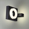 Миниатюра фото уличный настенный светодиодный светильник odeon light nature 6654/5wl черный | 220svet.ru
