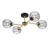 Миниатюра фото потолочная люстра на штанге lumion tunara 8247/4c черный | 220svet.ru