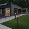 Миниатюра фото уличный ландшафтный светильник novotech matrix 370970 черный | 220svet.ru