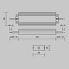 Миниатюра фото блок питания maytoni power supply magnetic psl008-100w-48v-ip67 100w | 220svet.ru
