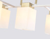 Миниатюра фото потолочная люстра на штанге ambrella light traditional loft tr tr303047/5 wh/gd | 220svet.ru