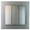 Миниатюра фото выключатель треклавишный mono electric despina ip20 10a 250v антрацит 102-242422-114 | 220svet.ru