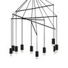 Миниатюра фото подвесная люстра ideal lux pop sp10 nero | 220svet.ru