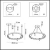 Миниатюра фото подвесная светодиодная люстра odeon light fonda 4317/58l | 220svet.ru