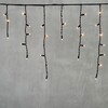 Миниатюра фото гирлянда бахрома 3,1 x 0,5 м экстра тепло-белая 220в, 120 led, провод черный каучук, ip65 ltc ll120-1-2eww | 220svet.ru