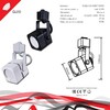 Миниатюра фото трековый однофазный светильник reluce technical 16022-9.3-001ct mr16 bk | 220svet.ru