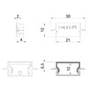 Миниатюра фото заглушка deko-light end cap h-et-01-15 set 2 pcs 979131 | 220svet.ru