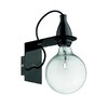 Миниатюра фото бра ideal lux minimal ap1 nero | 220svet.ru
