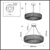 Миниатюра фото подвесная светодиодная люстра odeon light panta 4927/52l | 220svet.ru