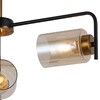 Миниатюра фото потолочная люстра illumico il8248-3cou-79 bk gd | 220svet.ru