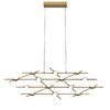Миниатюра фото люстра molecular 14 black/gold delight collection | 220svet.ru