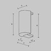 Миниатюра фото заглушка торцевая для шинопровода maytoni  flarity tra154ec-pt | 220svet.ru