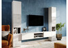 Миниатюра фото тв-тумба woodville лонгфорд белый / бетон светлый 563528 | 220svet.ru