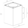 Миниатюра фото уличный настенный светильник deko-light cubodo ii double dg mini 731030 | 220svet.ru