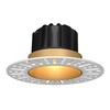 Миниатюра фото встраиваемый светильник italline it02-028 gold 3000k | 220svet.ru