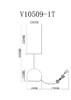 Миниатюра фото лампа настольная moderli flint v11589-1t | 220svet.ru