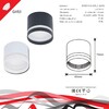 Миниатюра фото потолочный светильник reluce 53001-9.5-001ld gx53 bk | 220svet.ru