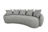 Миниатюра фото диван forli трехместный светло-серый garda decor 87yy-22085 | 220svet.ru