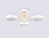 Миниатюра фото потолочная светодиодная люстра с пультом ду ambrella light comfort fl4821 | 220svet.ru