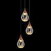Миниатюра фото подвесной светодиодный светильник delight collection md24001004-3a copper/clear | 220svet.ru