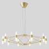 Миниатюра фото подвесная люстра crystal lux dorotea sp10 gold | 220svet.ru