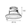 Миниатюра фото встраиваемый светильник italline it07-7012 white | 220svet.ru