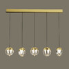 Миниатюра фото подвесной светодиодный светильник delight collection md24001033-5b gold/clear | 220svet.ru