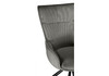 Миниатюра фото стул на металлокаркасе поворотный woodville chicago light gray / black 15830 | 220svet.ru