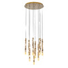 Миниатюра фото подвесной светодиодный светильник delight collection om2365-f10 gold | 220svet.ru