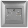 Миниатюра фото розетка компьютерная rj45 эра intro 4-303-03 б0043384 | 220svet.ru