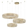 Миниатюра фото подвесная светодиодная люстра odeon light panta 4926/85l золотая 85w | 220svet.ru