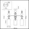 Миниатюра фото подвесная люстра odeon light bizet 4855/3c | 220svet.ru