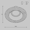 Миниатюра фото встраиваемый светильник technical dot dl042-01-rd-b | 220svet.ru