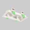 Миниатюра фото встраиваемый светильник crystal lux clt 069c2 wh | 220svet.ru